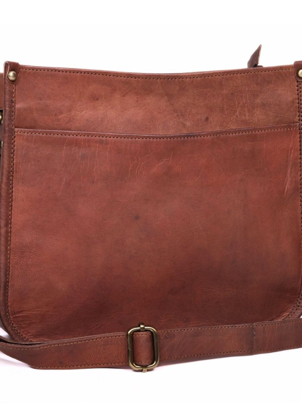 Genuine Leather Crossbody Purse for Women – Medium Satchel Bag with Zipper